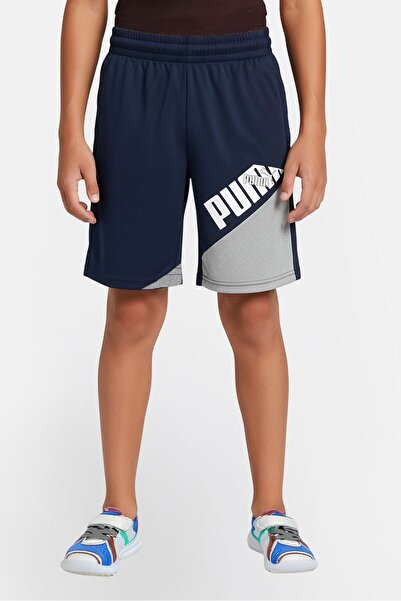 Puma Kids Boy Drawstring Training Shorts, Navy