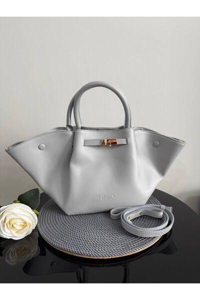 gül sezgin butik Women's Light Gray Shoulder Bag