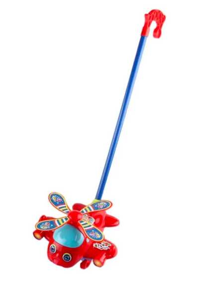 REZZOSS Airplane Toy for Toddlers – Hand Push Walker Plane & Long Handle | Baby Walking Toy for Boys & Girls