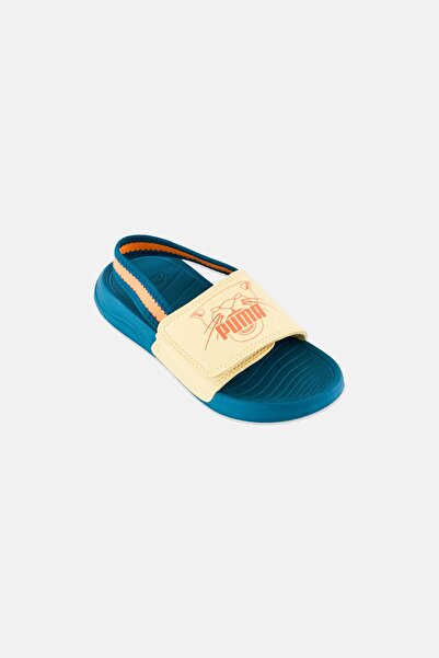 Puma Kids Boy Popcat 20 Backstrap Ac Velcro Closure Sandals, Multicolor