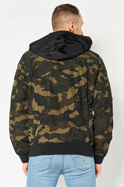 Tommy Hilfiger Men Camouflage Bomber Jacket, Multicolor