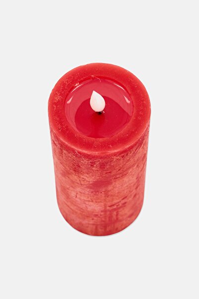 Muy Mucho Led Wax Candle, Red
