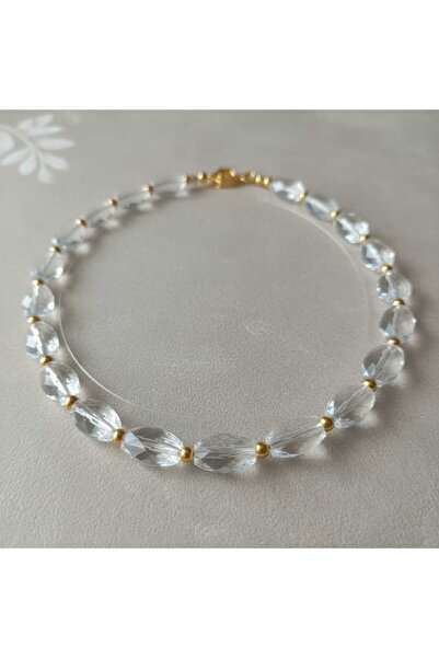 Ralp Moda Transparent Beaded Anklet