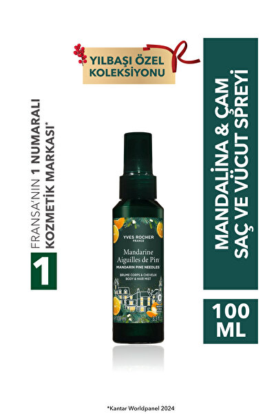 Yves Rocher Yılbaşı Saç ve Vücut Spreyi-Mandalina Çam İğnesi-67178