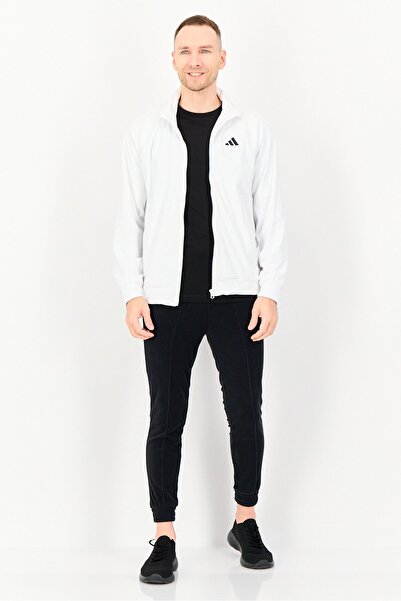 adidas Men Sportswear Fit Long Sleeve Tennis Jacket, White