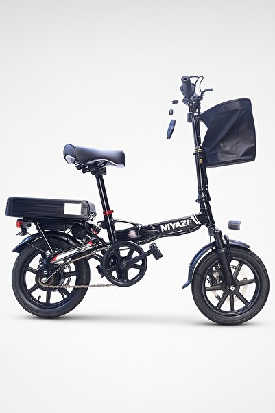 niyazi دراجة كهربائية للكبار 48 فولت بطارية 15Ah إطارات 14 إنش مع بلوتوث