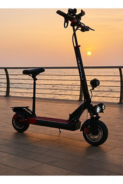 niyazi سكوتر الوحش للكبار 48 فولت بمقعد مساعدات وإضاءة أمامية وخلفية إطارات 10 إنش