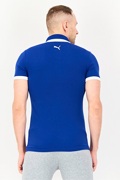 Puma Men Sportswear Fit Short Sleeve Outdoor Polo Shirt, Dark Blue