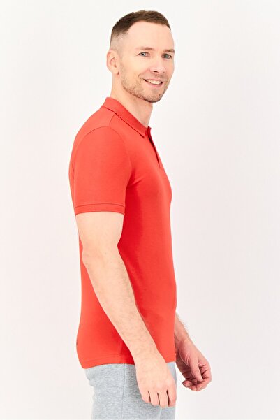Puma Men Slim Fit Embroidered Logo Short Sleeve Outdoor Polo Shirt, Red