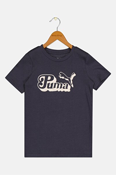 Puma Kids Boy Sportswear Fit Short Sleeve Outdoor T-Shirt, Grey