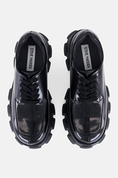 Steve Madden Women Meredith Lace Up Casual Shoes, Black