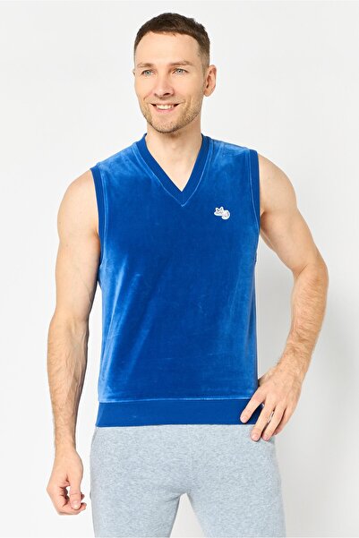 Puma X Noah Men Sportswear Fit Sleeveless Outdoor Vest, Blue