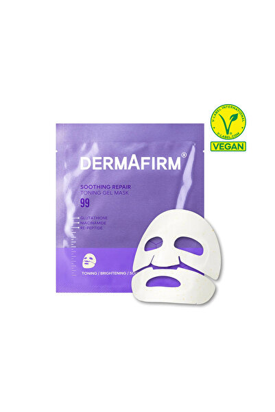 DERMAFIRM Soothing Repair Toning Gel Mask R4 with Glutathione, Niacinamide & Re-peptide, 1 pc -