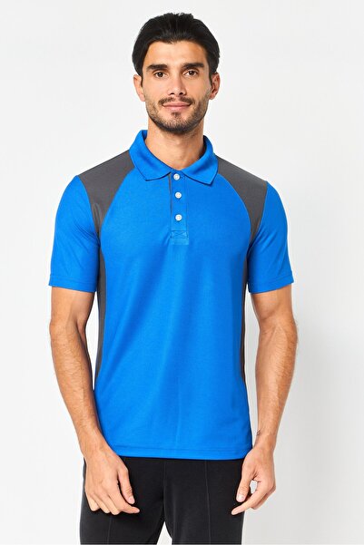 Puma Men Sportswear Fit Short Sleeve Dezire Outdoor Polo Shirt, Royal Blue