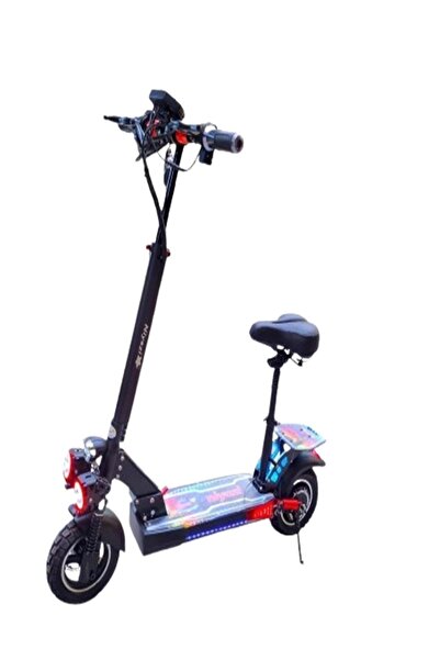 niyazi سكوتر كهربائي مطوّر للكبار 1000 واط 48 فولت 13Ah شاصيه مضيء وكفرات 10 إنش