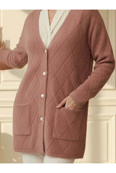 TİRİTEK Tri̇ko Yumoş Triko Cardigan / Dusty Rose