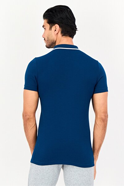 Puma Men Sportswear Fit Short Sleeve Outdoor Polo Shirt, Dark Blue