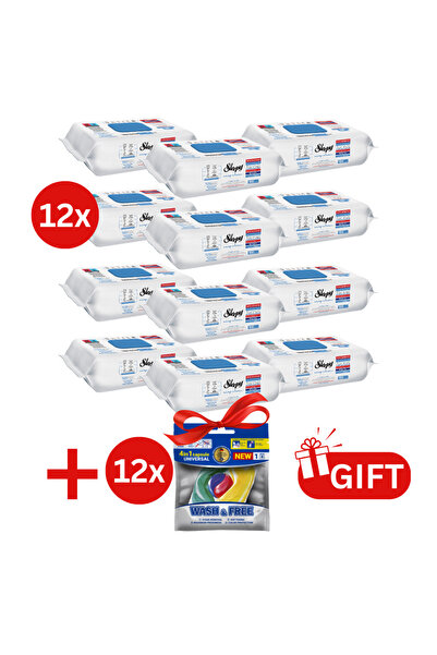 Sleepy PACHET PROMO: 12× Șervețele Bleach Additive 100 buc + 12× Capsule rufe...