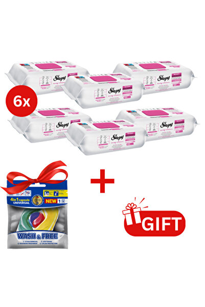 Sleepy PACHET PROMO: 6× Șervețele Lilium Bouquet 100 buc + 6× Capsule rufe Wa...