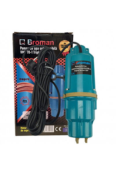 broman Pompă submersibilă prin vibrații/pulsații cu triplă absorbție