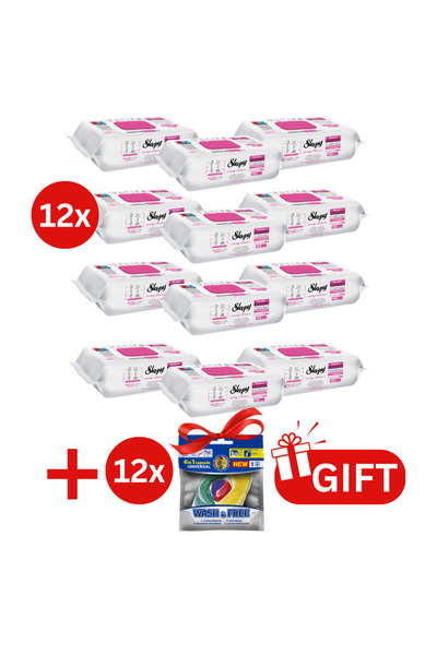 Sleepy PACHET PROMO: 12× Șervețele Lilium Bouquet 100 buc + 12× Capsule rufe ...