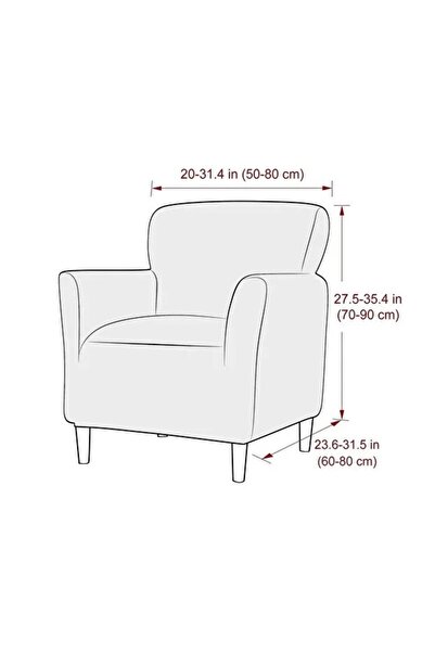 ARİFE HOME Brick Seat Cover Single a Person Seat Cover Washable High Quality