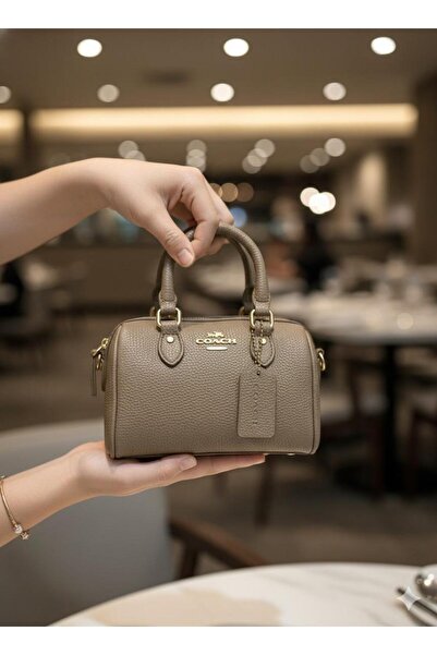 KHAKI Women's leather bag