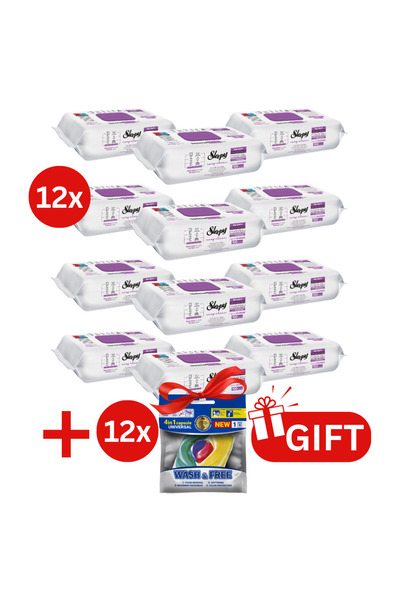 Sleepy PACHET PROMO: 12× Șervețele Orchid Garden 100 buc + 12× Capsule rufe W...