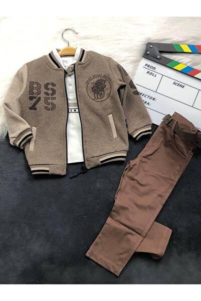 zavera for kids Boy's 4-Piece Set - 100% Cotton - Cardigan - Pants - Blouse -...