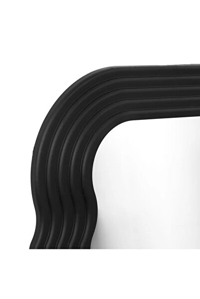 ELITECOMMERCEMARKET Wall Mirror with Black Wavy Frame 46x110cm