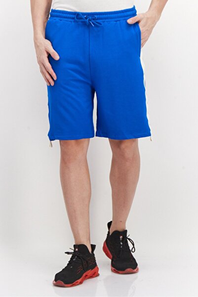 Tribe of 6 شورت نسائي سادة، أزرق