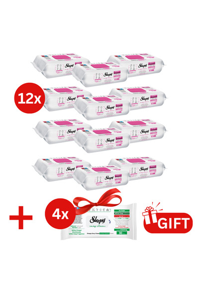 Sleepy PACHET PROMO: 12× Șervețele Lilium Bouquet 100 buc + 4× Șervețele Whit...