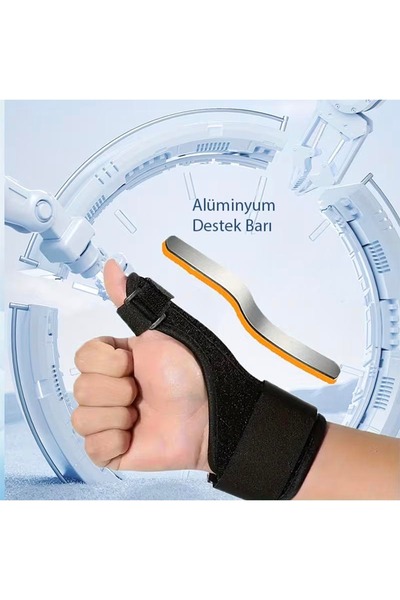 Bodyography Alüminyum Bar Destekli Çift Taraflı Başparmak ve Bilek Sabitleyic...