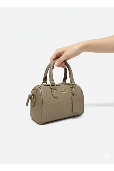 KHAKI Women's leather bag