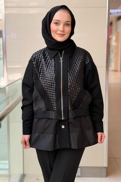 Ghisa Sequined Detailed Front Zipper Jacket