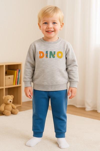 Melekpare Baby Boy Dinosaur Top and Bottom 2-Piece Set