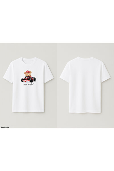CALKARCOLLECTION Unisex Oversized Car Lover Bear T-Shirt