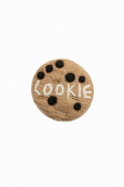 iğne izi Χειροποίητο στολίδι από τσόχα με κορώνα με κούμπωμα – Χαριτωμένο αξε...