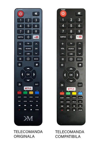 OEM Replacement remote control compatible with the original for Kruger&Matz PIL0357 (338-3) TV