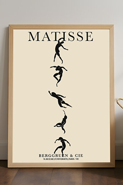 Duvarda Poster înrămat din lemn natural Matisse, pictură decorativă artistică...