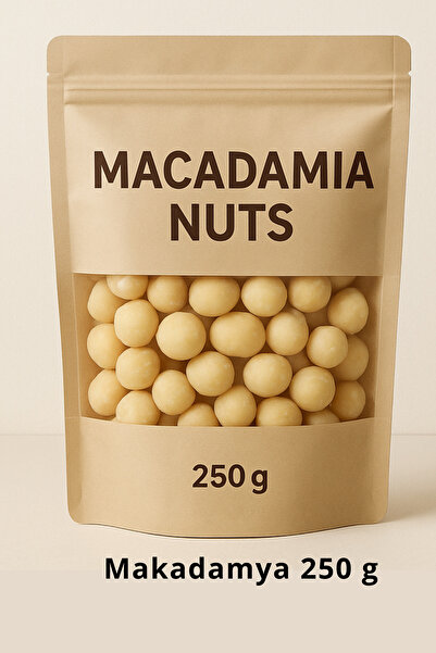 İhlas Makadamya 250 g – Doğal Bütün İç Macadamia kilitli poşet ambalaji