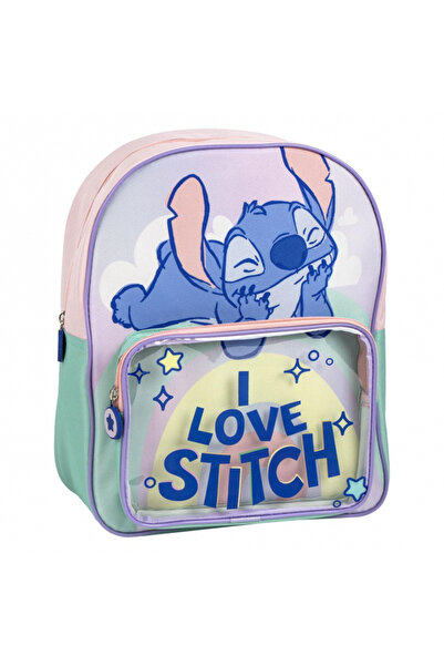 Lilo & Stitch Kindergarten backpack 2 compartments, I Love Stitch, 31 x 25 x 14 cm
