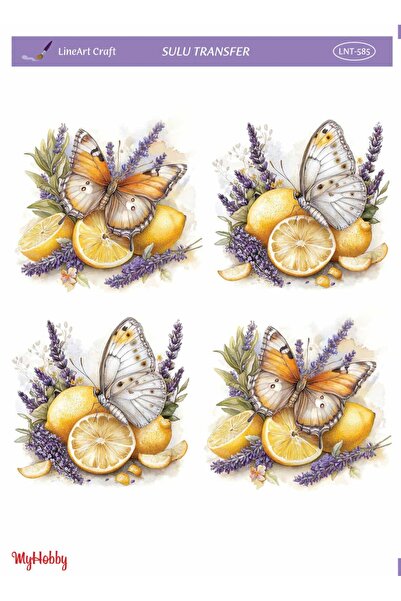 LİNEART Sulu Transfer No:LNT585-25x35cm