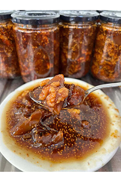 yöresel Hatay altınözü cevizli kuru inçir reçeli %100 pancar şekerinden yapılmıştır [ glikoz şurubu içermez