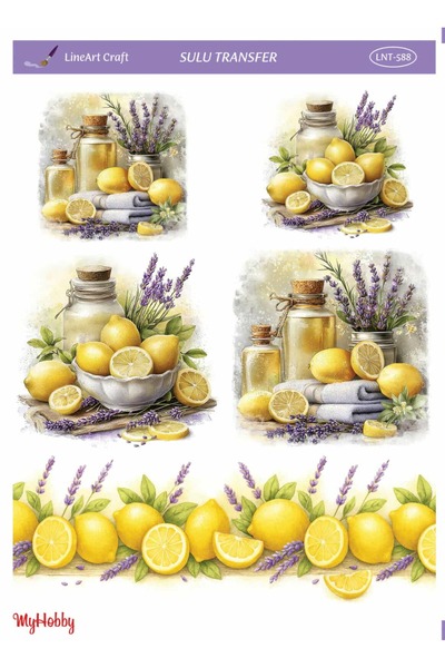 LİNEART Sulu Transfer No:LNT588-25x35cm