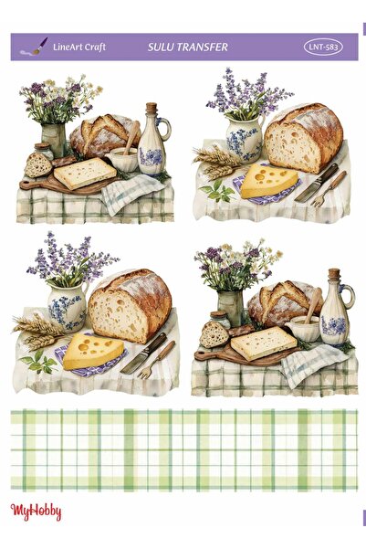 LİNEART Sulu Transfer No:LNT583-25x35cm