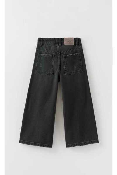 lumobella kıds General Brands Girls' Denim Wide Leg Jeans Ripped (Adjustable Waist) Extreme Wideleg Jeans