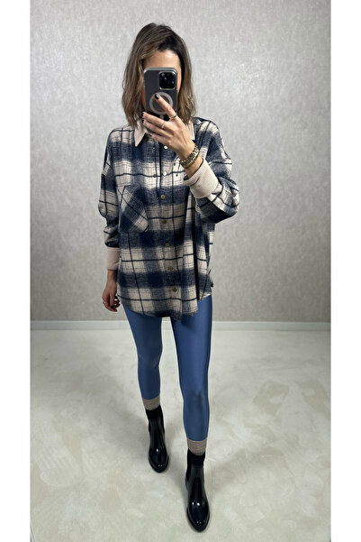 Gardropmikseri Kadife Detaylı Oduncu Gömlek