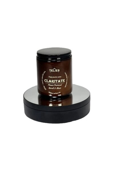 OEM Scented Soy Wax Candle in Jar - CLARITATE - Neroli, Bitter Orange & Musk (Time for Me) - 200g