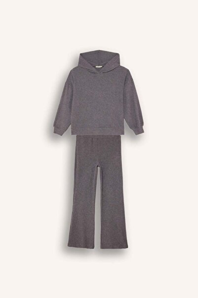 DeFacto Girl's 2-Piece Set Hooded Sweatshirt Sweatpants F3542A825Wn